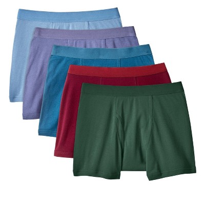 KingSize Men's Big & Tall Cotton Boxer Briefs 5-Pack