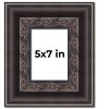 PosterPalooza | Photo Size 3.5" Wide Ornate Black Frame - UV Acrylic, Foam Board Backing, Hanging Hardware - 2 of 4