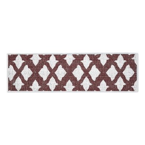 SussexHome Floral Design Cotton Anti-Slip Stair Treads, 9” X 28“ - 1 of 4