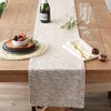 Design Imports Off-White Tonal Recycled Cotton Slubby Rib Table Runner - 3 of 4