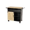 Industrial Rolling Cart Black - Olivia & May - image 2 of 4