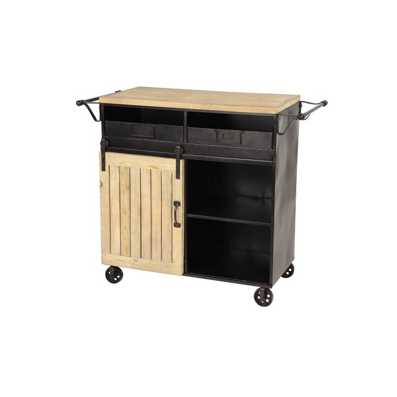 Industrial Rolling Cart Black - Olivia &#38; May, 3 of 25