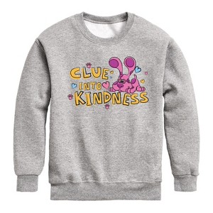 Boys' - Blue's Clues & You! - Clue into Kindness Graphic Long Sleeve Fleece Sweatshirt - 1 of 4