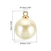 Unique Bargains Beautiful Designer DIY Jewelry Making Faux Pearl Pendants 150 Pcs Gold Beige 0.47" - 2 of 4