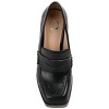 Journee Women's Ezzey Loafer Mid Stacked Heel Square Toe Pumps - 4 of 4