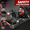 VisioGear Quick Adjust Dumbbells, Dumbbell Set, 10 in 1 Free Dumbbell for Men and Women, Black Dumbbell for Home Gym, Black, 19.60"*33.00"*6.00" - 4 of 4