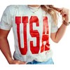Women's USA Glitter T-Shirt - Prickly Pear TX - 2 of 3