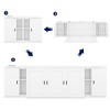 Queen Size Murphy Bed with Shelves, Cabinets and USB Ports - 4 of 4