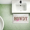Stupell Industries Howdy with Pink Bandana Printed Plush Bathroom Floor Mat, design by Kim Allen - 3 of 4