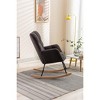 NicBex Rocking Chair Accent Chair Mid Century Modern Glider Rocking Chair with Padded Seat for Living Room, Bedroom - 4 of 4