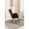 NicBex Rocking Chair Accent Chair Mid Century Modern Glider Rocking Chair with Padded Seat for Living Room, Bedroom - image 4 of 4