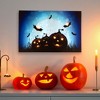 Northlight LED Lighted Jack-O-Lanterns and Bats Halloween Canvas Wall Art - 23.5" x 15.5" - 2 of 4