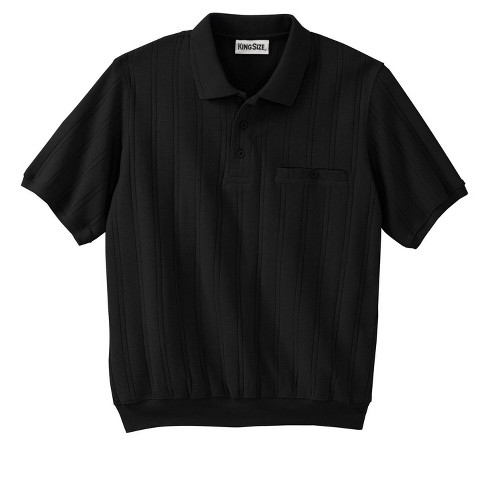 Kingsize Men's Big & Tall Banded Bottom Polo Shirt - 2xl, Black : Target