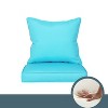 ARTPLAN Indoor/Outdoor All Weather Chair Cushions Set Deep Seat Back Pillows Outdoor Cushions for Patio Furniture - 3 of 4