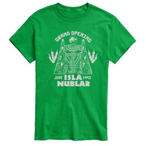 Men's - Jurassic Park - Isla Nublar Grand Opening Short Sleeve Graphic T-Shirt - 1 of 4