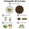 Big Dot of Happiness Woodland Creatures - Baby Shower or Birthday Party Paper Charger and Table Decorations - Chargerific Kit - Place Setting for 8 - 3 of 4