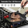 KOCH SYSTEME CS 9.5inch/11inch Nonstick Grill Pan for Stove Tops , Marble Coating Square Grill Skillet with Lid, Fry Pan Compatible with all Stoves - 3 of 4