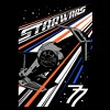 Mens Star Wars Retro Stripes TIE Fighter 77 T Shirt - 2 of 4
