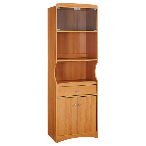 Traditional Microwave Cabinet Cherry Home Source Industries