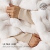 Aoibox Ultra Soft Luxury Fluffy Ridgeline Faux Rabbit Fur Throw Blanket, Thick Warm Bubble Throw for Bed, Cozy Plush Reversible Blankets for Sofa - 4 of 4