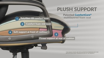 Nova Brown Vegan Leather High-Back Executive Swivel Chair