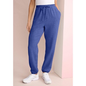 Roaman's Comfort+ Fleece Slim Leg Jogger - 1 of 2