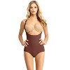 Memoi Seamless Braless Bodysuit with Brief - 2 of 4