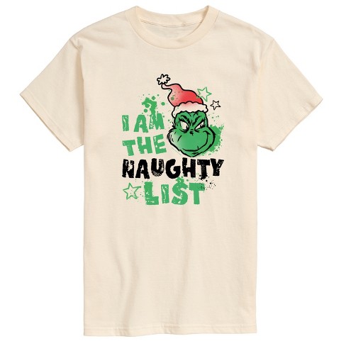 Men's - Dr. Seuss - The Grinch I Am The Naughty List Short Sleeve Graphic T-Shirt - image 1 of 4