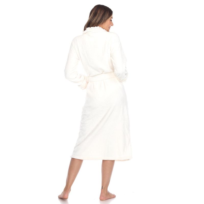 Women's Super Soft and Cozy Lounge Robe  - White Mark, 4 of 5