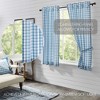Annie Buffalo Blue Check Short Panel Set of 2 63x36  VHC Brands - 3 of 4