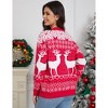 Women's Christmas Ugly Cardigans Sweater Button Down Open Front Ribbed Kint Long Sleeve Sweaters Cardigan - 4 of 4