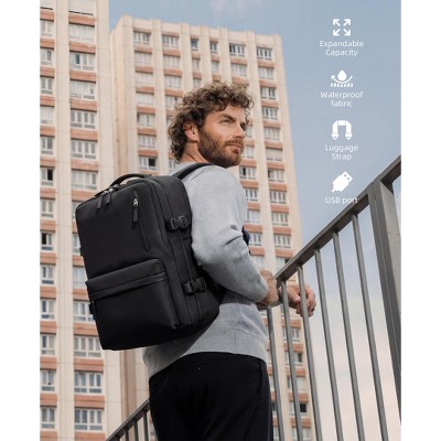 SUGIFT Expandable 20L-30L Waterproof Travel Backpack, Carry On Personal Item, USB Charging, Anti-Theft, Fits 15.6" Laptop for Men & Women — фото 8