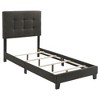 Twin Size Platform Bed with Upholstered Headboard for Bedroom - 3 of 4