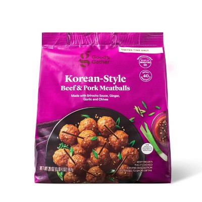 Korean-Style Beef & Pork Meatballs - Frozen - 20oz - Good & Gather™