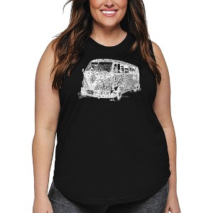 LA Pop Art Women's Word Art Tank Top - THE 70'S - 1 of 4