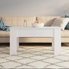 vidaXL Coffee Table White Engineered wood Medium Adjustable - 3 of 4