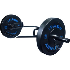 Dexmalle Hex Bar Weights Set Trap Bar Olympic Bumper 45lb Weight Plates Set - 1 of 4