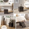 StorageBud Storage Ottoman for Bedroom End of Bed, Faux Leather Storage Bench, Large Storage Ottoman Bench, Entryway Bench with Storage - 3 of 4