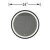 PAGED LED Bathroom Mirror with Focused Backplane, Metal Framed Vanity Mirror with High Lumen,Dimmable Touch, Anti-Fog for Wall - 4 of 4