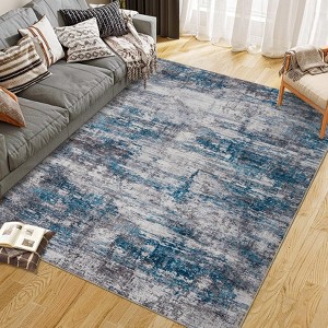 Area Rugs for Living Room Rug Washable: Abstract Tumble Large Rug for Dining Room Bedroom Carpet - 1 of 4