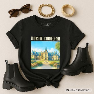 Elegant Biltmore Estate North Carolina State T-Shirt, Asheville Landmark Tee and Heritage Souvenir | OrnamentallyYou - 1 of 4