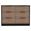 CAVINAS 6-Drawer Rectangle Dresser Chest Dresser with Deep Drawer Closet Organizers with Storage for Bedroom, Living Room - 3 of 4