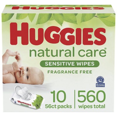 Huggies Natural Care Sensitive Unscented Baby Wipes - 560ct