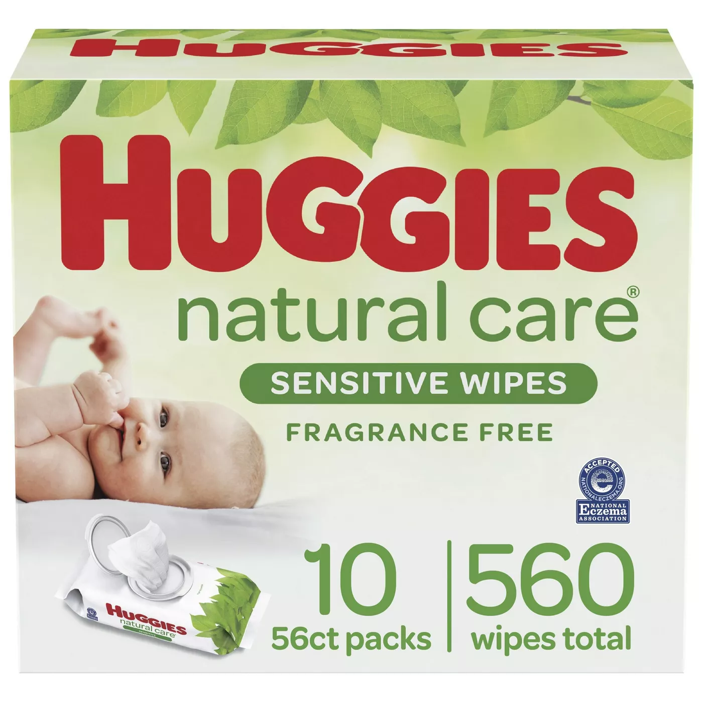 Huggies Natural Care Sensitive Unscented Baby Wipes (Select Count) - image 1 of 15