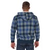 Gioberti Men's Checkered Flannel Hoodie Jacket with Faux Shearling Lining - 4 of 4