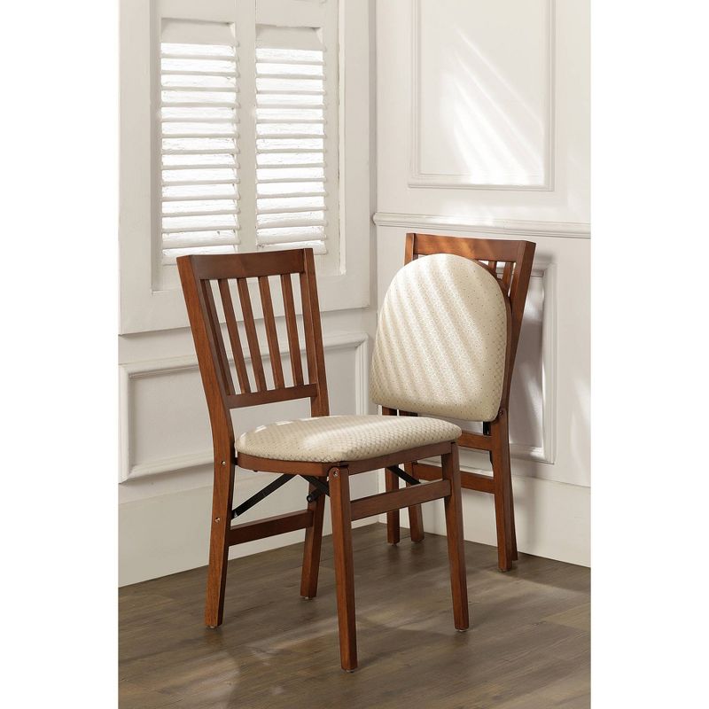 Set of 2 School House Folding Chair Cherry - Stakmore, 4 of 6