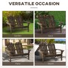 Aghana Digitals 2-Person Fir Wood Adirondack Loveseat with Weather-Resistant Varnish, Sloped Seat & - 4 of 4