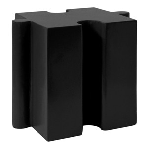 TopComfy End Tables Puzzle Art Side Table Modular Concave Edge Table Tea Table Purchase Multiple Diy Kits For Living Room, Black, 15.5"*15.5"*17.75" - 1 of 4
