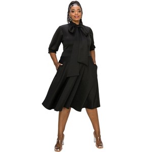 L I V D Women's Plus Size Carina Donna Flare Dress w/ Pockets : Target