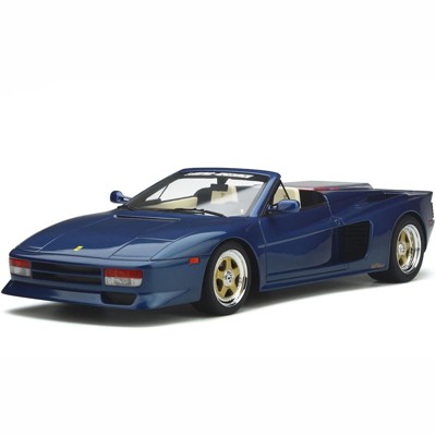 Ferrari Testarossa Koenig-Specials Spider Convertible Blue Sera Metallizzato Metallic 1/18 Model Car by GT Spirit